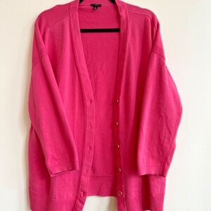 Talbots Cardigan Sweater Women's size 2x Pink Button Up